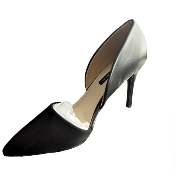 French Connection Dorsay Black Pointy Toe Pumps 👠 Size 8 New - Picture 3 of 3